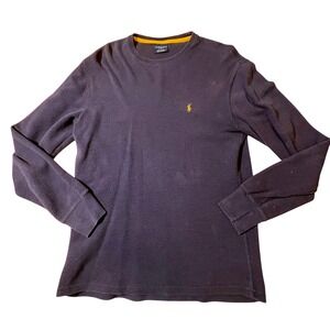 Polo Ralph Lauren Sleepwear Waffle Knit‎ Long Sleeve Top Shirt Men's Size Medium